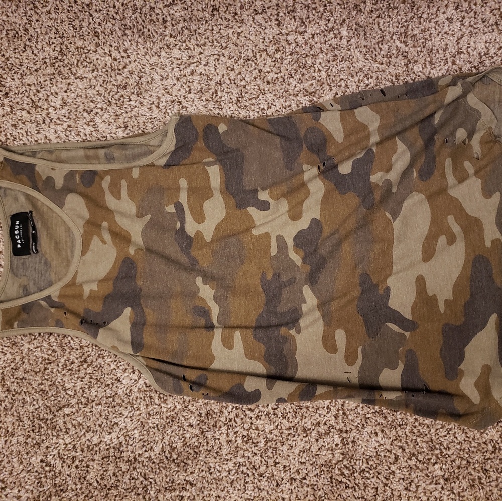 PACSUN Camo Tank Top
